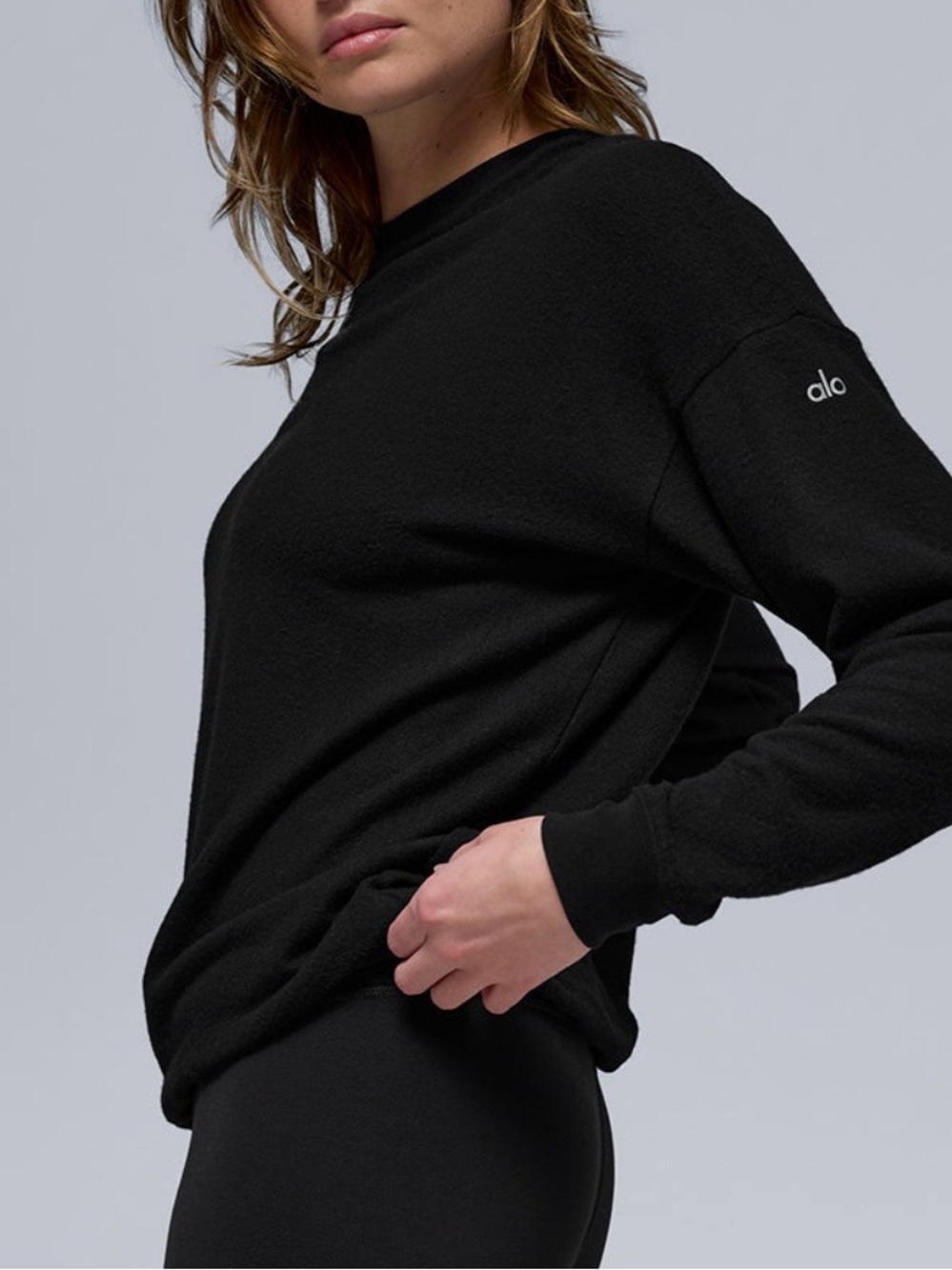 Alo Soho Pullover - Black XS